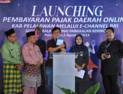 Inovasi Pelayanan Pembayaran Pajak, Pemkab Pelalawan Launching E-Channel BRI