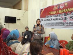 Curhat Polwan Polres Pelalawan bersama Ibu- ibu Pedagang Pasar memperingati Hari Jadi Polwan RI ke 75, Ini Harapannya
