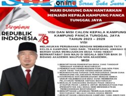 Karyadi SH Siap Menuju Perubahan Kampung Panca Tunggal Jaya Akan Lebih Baik