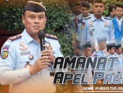 PIMPIN APEL PAGI, KALAPAS PEKANBARU BERIKAN PENGARAHAN KEPADA PETUGAS