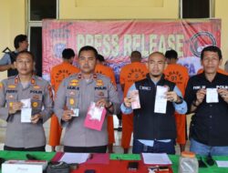 Press Release Pengungkapan Kasus Tindak Pidana Narkoba Dan Pemusnahan Sabu Sebanyak 71,01 Gram Oleh Polres Kuantan Singingi
