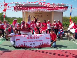 Memeriahkan HUT RI ke-78 Antusias Warga VKC Semarakkan Karnaval Sepeda Hias