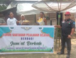 Forum Wartawan Pelalawan Selatan Kembali Melaksanakan Kegiatan Bakti Sosial