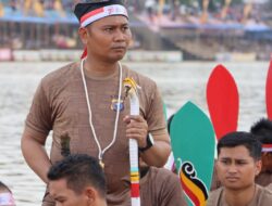 AKBP Pangucap Jadi Timbo Ruang Pacu Jalur Eksibisi Di Event Pesta Budaya Pacu Jalur 2023 
