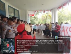 Aksi Damai Masyarakat Huta Damai Tolak Money Politik 