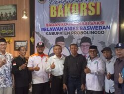 Pengukuhan Relawan Anies Baswedan-Muhaimin Iskandar di Kabupaten Probolinggo