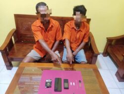 Polsek Kampar Kiri Tangkap Dua Pelaku Narkoba di Desa Kuntu Darussalam