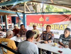 Jum’at Curhat, Kasat Bimas Imbau Agar Membuka Lahan Jangan Dibakar