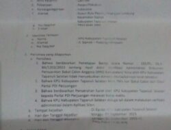 Dugaan Rekayasa Terkait Pencalonan Caleg Oleh KPU Tapsel