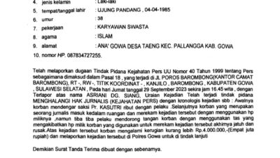 Berlagak Pegawai Kecamatan, Halangi Wartawan Saat Meliput