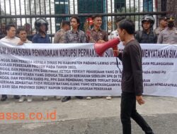 Aksi Demo FMPK SU Mendesak KEJATISU Panggil dan Periksa Kadis PUPR Padang Lawas Utara
