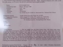 Toko Beras Rangga Putra Perumahan Villa Kencana Cikarang RT001/011 di Bobol Maling
