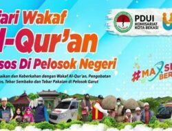 UlurTangan Bersama PDUI Kota Bekasi Safari Wakaf Qur’an dan Tebar Sembako ke Pelosok Negeri