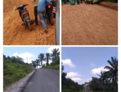 Belasan Tahun Tidak Tersentuh, Kini Jalan Simpang Perak Pelalawan – Siak Sudah Mulus