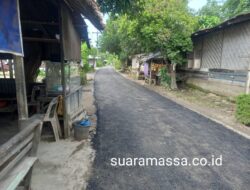 PROYEK PENGASPALAN JALAN DESA KELAMBIR V KAMPUNG BERJALAN LANCAR