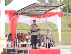 Kapolres Pelalawan Pimpin Apel Gelar Pasukan Operasi Mantap Praja 2023-2024, Guna Mengawal Pemilu Berjalan Aman dan Kondusif