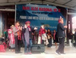 Acara Puncak Parade Ulos 1000 Meter di Pagoda Parapat Sukses dihadiri Wakil Menteri Pariwisata
