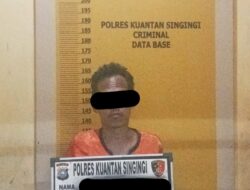 Sat Reskrim Polres Kuansing Tangkap Pria Diduga Lakukan Tindak Pidana Perjudian Online Jenis Chip Higgs Domino