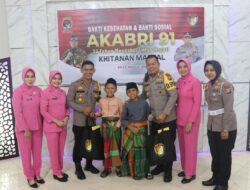 Genap 32 Tahun Mengabdi, Akabri 91 Laksananaka Bakti Kesehatan dan Bakti Sosial di Polres Pelalawan