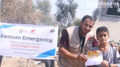 Alhamdulillah, Bantuan Tahap Pertama UlurTangan Telah Diterima Warga Gaza, Palestina