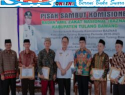 Pj Bupati Tulang Bawang Hadiri Acara Pisah Sambut Komisioner BAZNAS Kab. Tulang Bawang