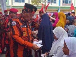 Pemuda Pancasila MPC Kabupaten Bekasi Santuni Anak Yatim Dan Kaum Dhuafa di Harlah Pemuda Pancasila Ke-64 Tahun
