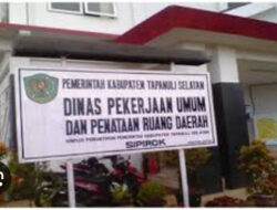 Diduga kuat Adanya Persepakatan Jahat Saat Proses Tender Proyek di PUPR Tapsel Tahun 2023