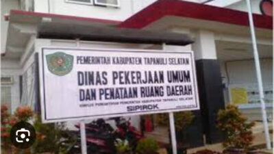 Diduga kuat Adanya Persepakatan Jahat Saat Proses Tender Proyek di PUPR Tapsel Tahun 2023