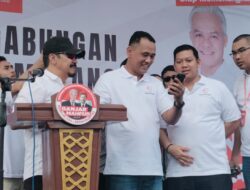 Penggerak Pemenang Ganjar-Mahfud Gelar Deklarasi Mendukung Pasangan Capres dan Cawapres di Jalan Gajah Mada