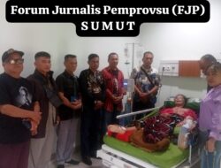 Forum Jurnalis Pemprovsu Sumut Gelar Baksos Kunjungi Orang Sakit