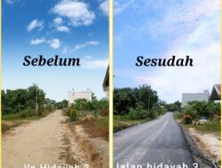 Warga Hidayah III Kota Pangkalan Kerinci Sangat Gembira, Jalan Aspal yang di Impikan Akhirnya Terwujud