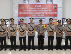 Kapolres Pelalawan Pimpin Sertijab  Empat Pejabat di Lingkungan Polres Pelalawan