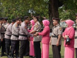 Kapolres Lampung Tengah AKBP Andik Purnomo Sigit SH Sik Pimpin Terima Jabatan Kasat Reskrim, Kasat Intelkam Dan Kasiwas