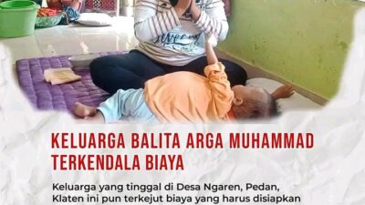 Meringis Kesakitan, Bayi Arga Muhammad Tak Kuat Perutnya Terus Membesar, Butuh UlurTangan Donatur