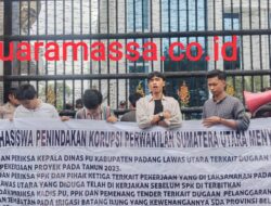 Terkait Dana PEN Padang Lawas Utara, FMPK-SU Kembali Demo Jilid IV di Kejatisu