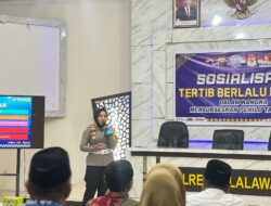 Sat Lantas Polres Pelalawan Gelar Sosialisasi Tertib Berlalu Lintas Menjelang Pemilu 2024