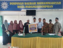 Yayasan Faza Azkia Serahkan Dana Donasi Kemanusiaan Palestina Sebesar 35 Juta Kepada PDM Padangsidimpuan