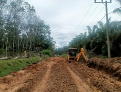 Akibat Hujan Deras, Sejumlah Ruas Jalan Akses Masyarakat di Rohul Mengalami Kerusakan