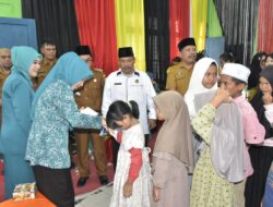 TP-PKK Di lantik Puluhan Anak Yatim Ikut Bahagia 