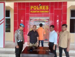 Tersangka Pengedar Narkotika Jenis Sabu Diamankan Tim Mata Elang Satresnarkoba Polres Kuansing