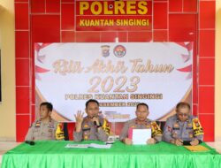 Polres Kuansing Gelar Press Release Akhir Tahun: Keamanan dan Ketertiban Masyarakat Meningkat