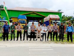 BKO Kawal Pengiriman Kotak Suara dan Hasil Perhitungan Suara Pemilu Tingkat PPK Tapung Hilir ke Gudang KPU  Kampar