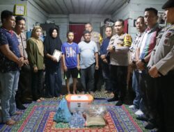 Ketua KPPS Meninggal Dunia Pasca Pemilu, Kapolres Kuansing Sambangi Rumah Duka