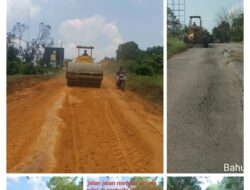 Jelang Mudik Lebaran, Pemkab Rohul Kebut Perbaikan Jalan yang Rusak