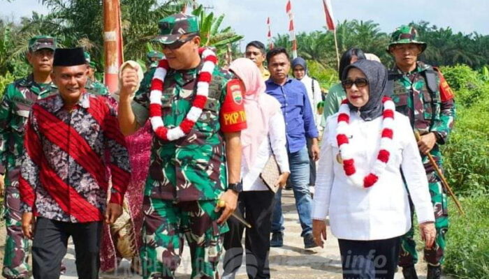 Plt Bupati Dampingi Danrem 022/PT Menutup Kegiatan TMMD Di Panai Tengah.