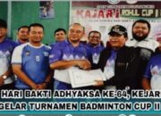 Hari Bakti Adhyaksa: Kejari Rohul Gelar Turnamen Open Badminton Ke II di GOR Fortuna