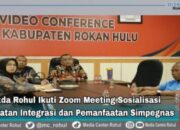 MENDUKUNG ERA TRANFORMASI DIGITAL, PEMKAB ROHUL IKUTI ZOOM MEETING SOSIALISASI PERCEPATAN INTEGRASI DAN PEMANFAATAN SIMPEGNAS