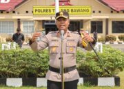Pimpin Apel Kesiapan Simulasi Pengamanan Acara Pelantikan DPRD, AKBP James: Practice Makes Perfect
