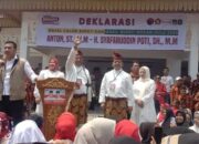 Lautan Manusia Iringi Pendaftaran Balon Bupati Dan Wakil Bupati Anton ST MM dan H. Syafarudin Poti SH MM