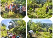 Pemerintah Desa Tri Tunggal Bakti Bersama Masyarakat Laksanakan Gotong Royong Bersihkan Jalan Lintas  Tri Tunggal Bakti